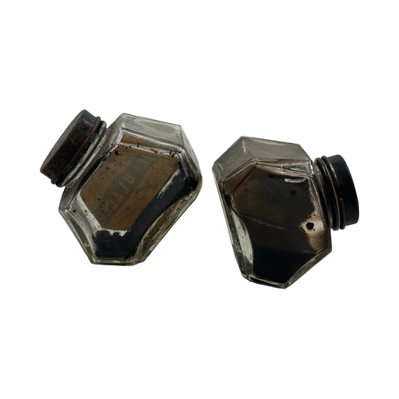 Vintage Waterman’s Ink Bottles Set - Blue/Black and Black - Picture 4 of 4